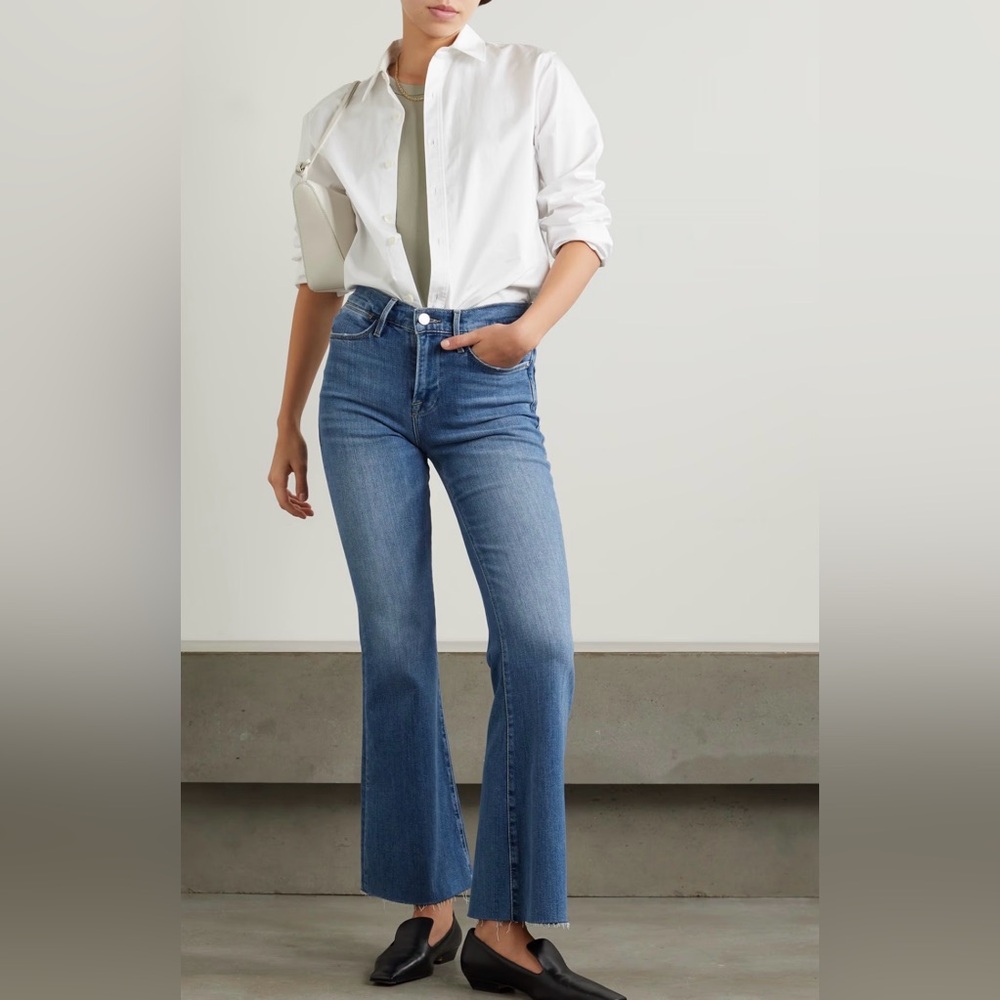 Frame Denim Le Easy Flare Jeans - Picture 15 of 16